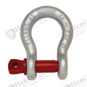 SHACKLE 1-3/8IN SCREW PIN ANCHOR GALV G209 13-1/2 TONNE CROSBY