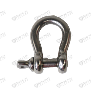 SHACKLE 1/2IN SCREW PIN BOW O/S PIN SS316